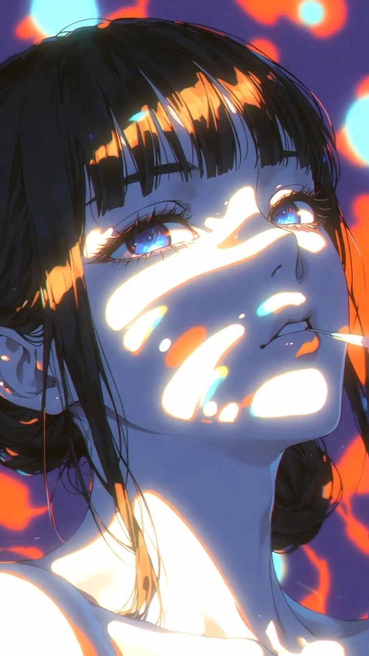 A Digital Art Illustration With A Blown Out Saturated Aesthetic Featuring A