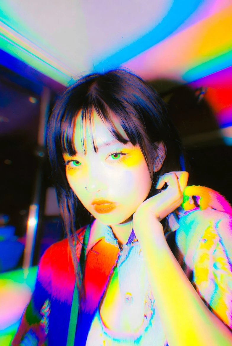 A Digital Art Illustration With A Blown Out Saturated Aesthetic