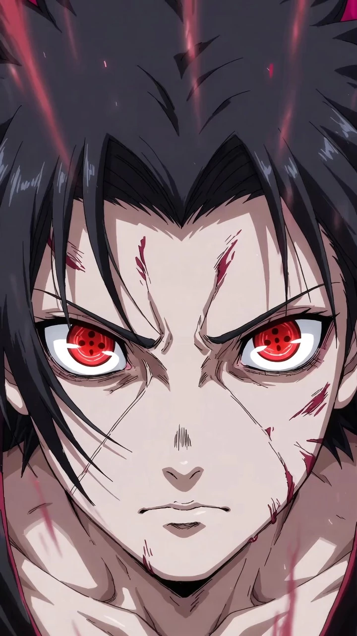 Itachi Uchiha Yeux Rouges Intensite Mobile