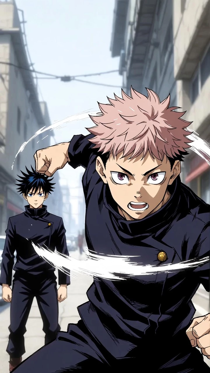 Jujutsu Kaisen Rue Urbaine Action Mobile