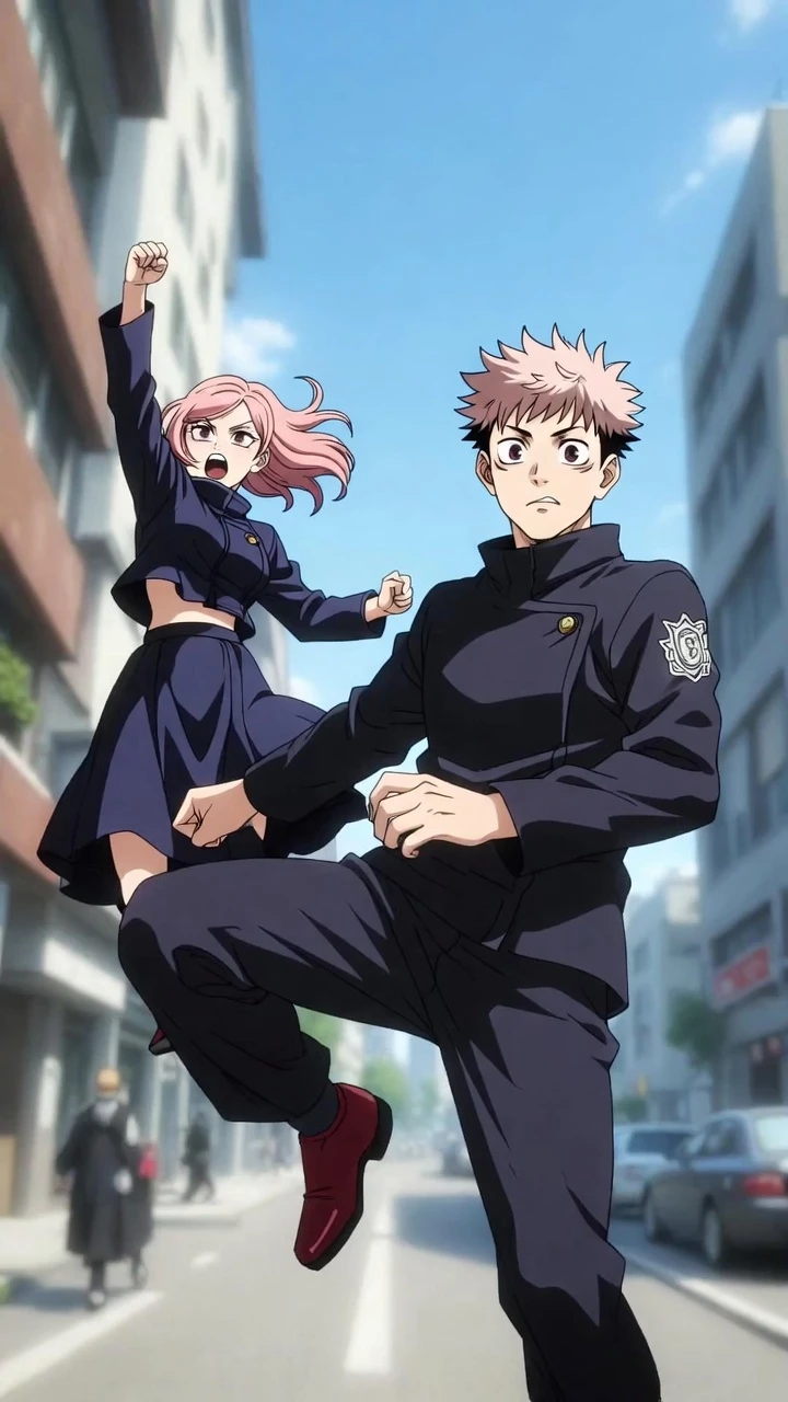 Jujutsu Kaisen Rue Urbaine Energie Mobile