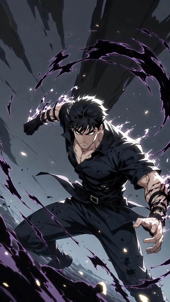 Solo Leveling Action Energie Sombre Mobile