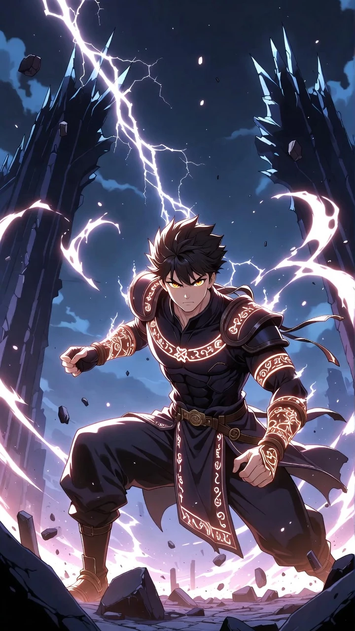 Solo Leveling Eclairs Magie Puissance Mobile