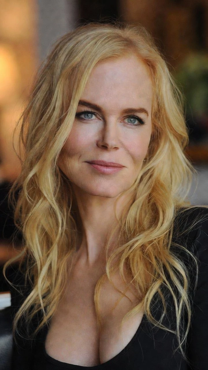 Nicole Kidman Blonde Portrait Elegant Sourire Mobile