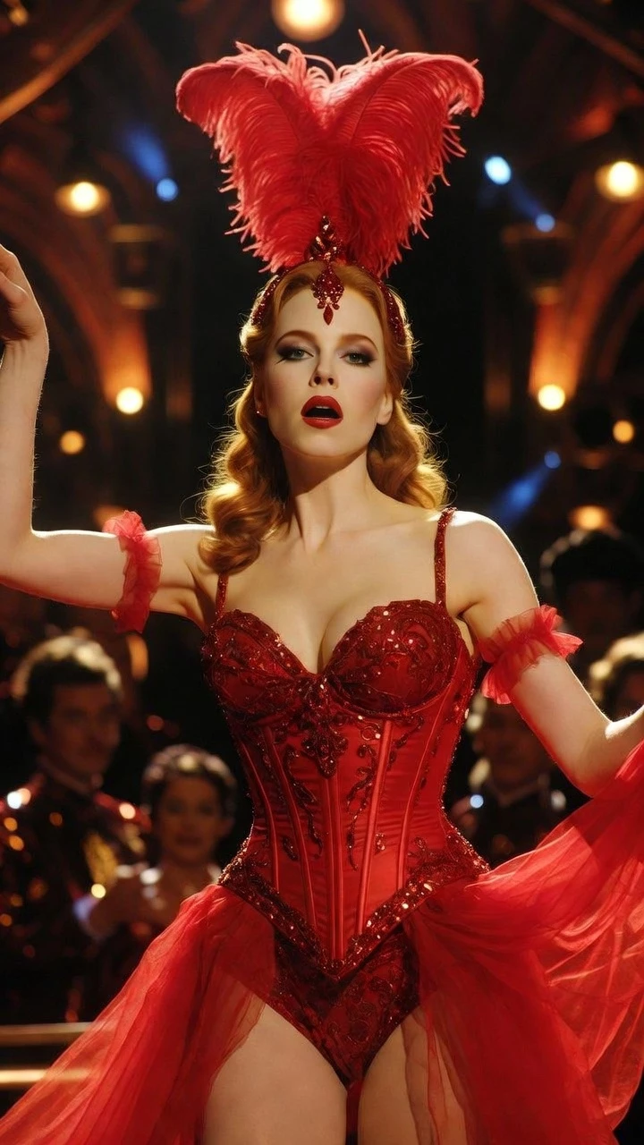 Nicole Kidman Cabaret Costume Moulin Rouge Plumes Mobile