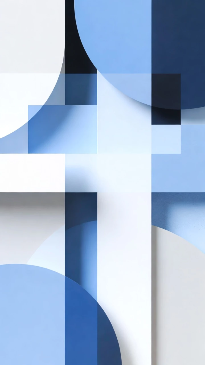 Un Papier Peint Minimaliste Avec Des Designs Geometriques Abstraits Dans Des