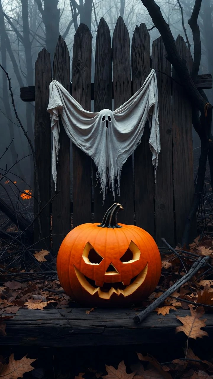 Halloween Citrouile Et Fantome