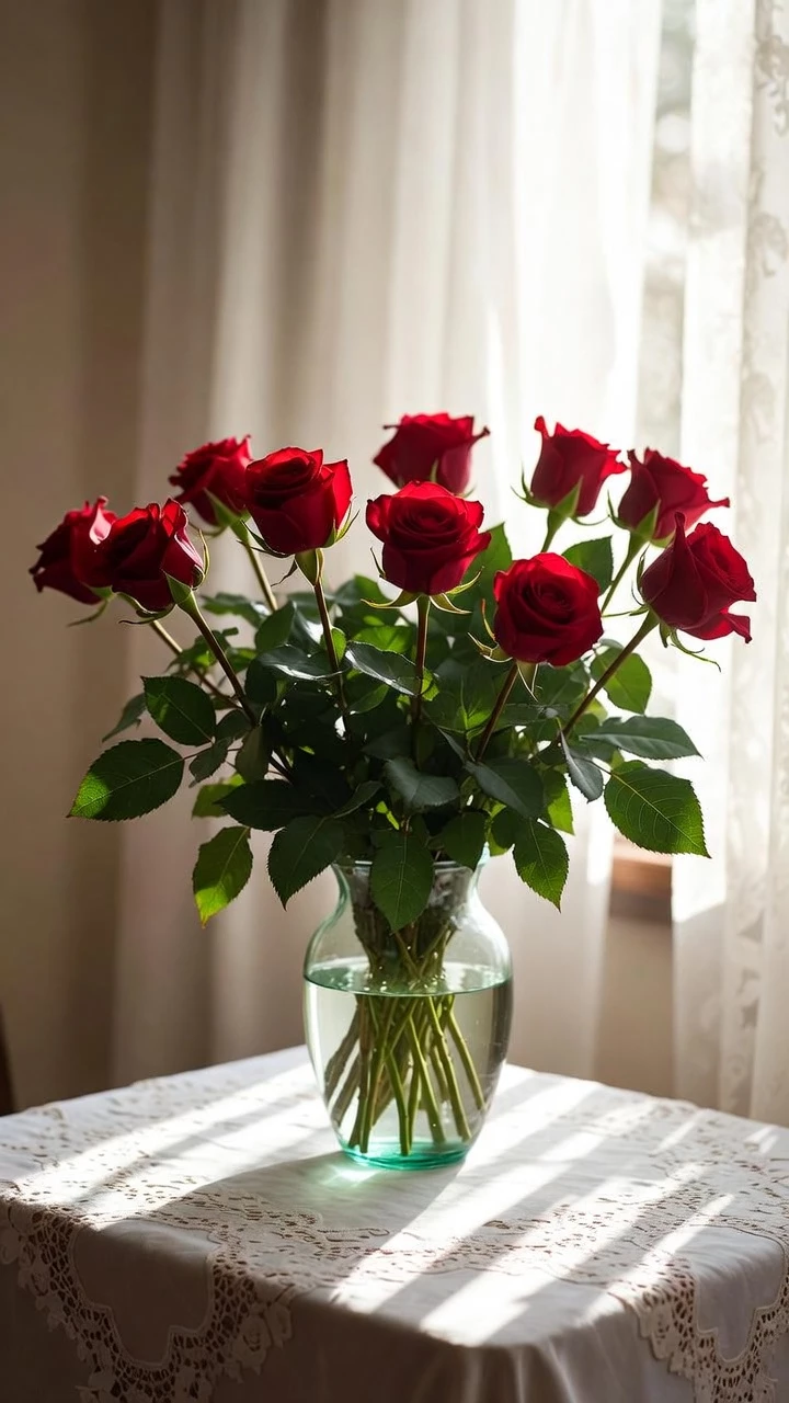 Saint Valentin Bouquet De Roses