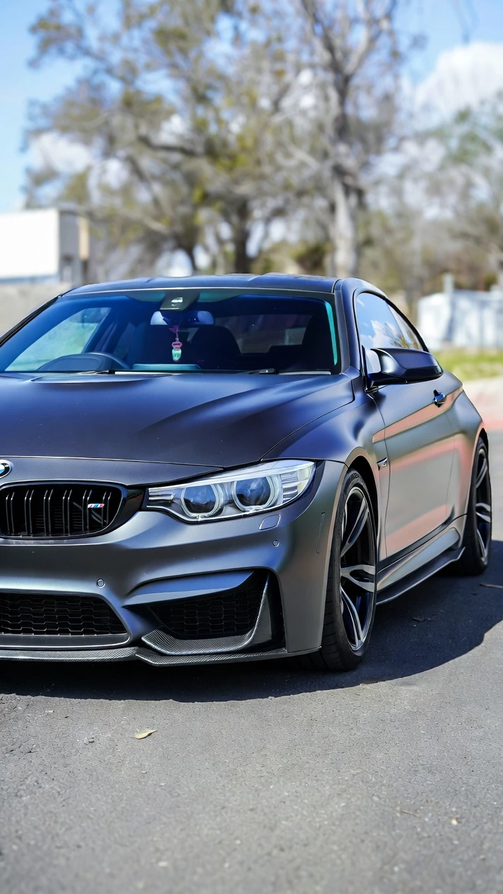 Vvoiture Sport Gris Mat Jantes Noires Mobile