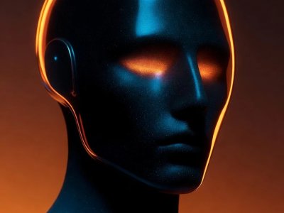 Une Photographie De Studio Cinematographique D Une Figure Humanoide Elancee Et