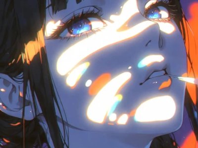 A Digital Art Illustration With A Blown Out Saturated Aesthetic Featuring A