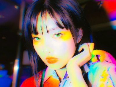 A Digital Art Illustration With A Blown Out Saturated Aesthetic