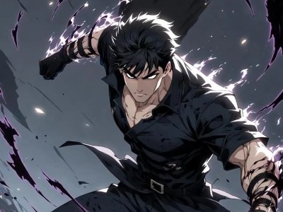 Solo Leveling Action Energie Sombre Mobile