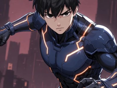 Solo Leveling Combattant Armure Futuriste Urbain Mobile