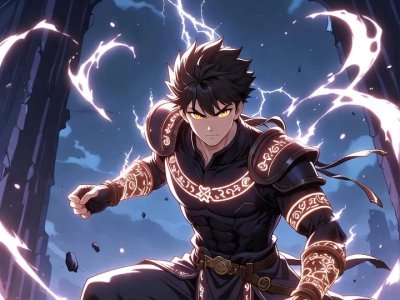 Solo Leveling Eclairs Magie Puissance Mobile