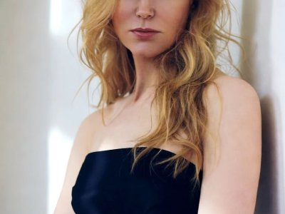 Nicole Kidman Blonde Robe Noire Elegante Mobile