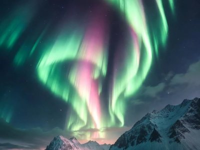 Fonds D Ecran Nature Et Paysages Aurores Boreales Dansant Dans Le Ciel Nocturne
