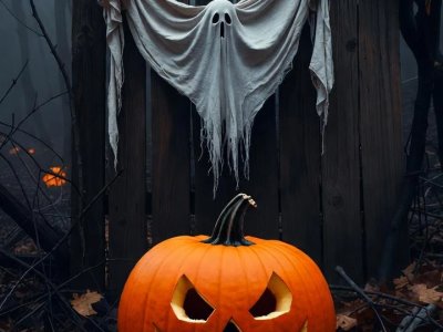 Halloween Citrouile Et Fantome
